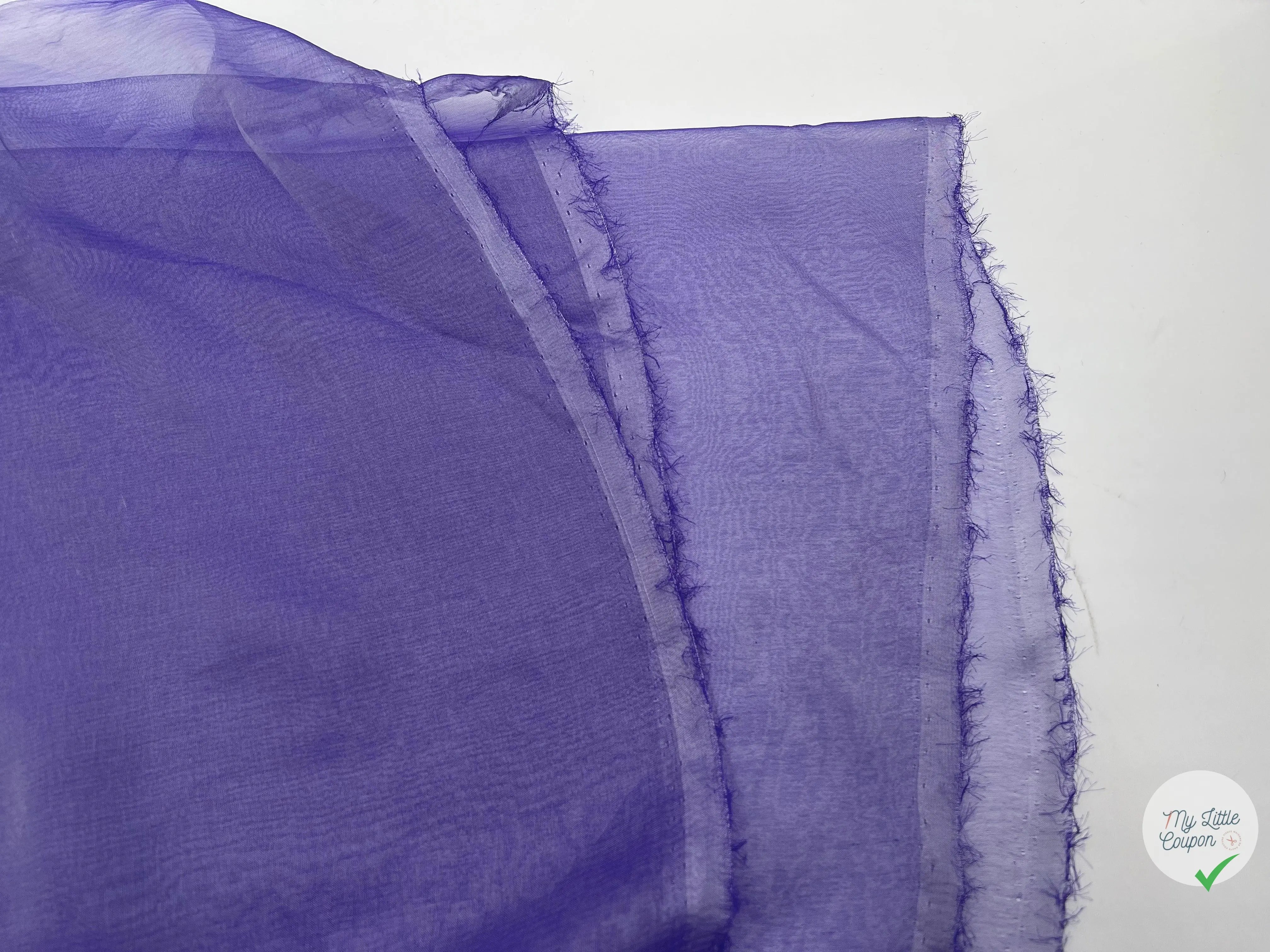 MOUSSELINE CHANGEANTE MAUVE - My Little Coupon - tissu - coudre
