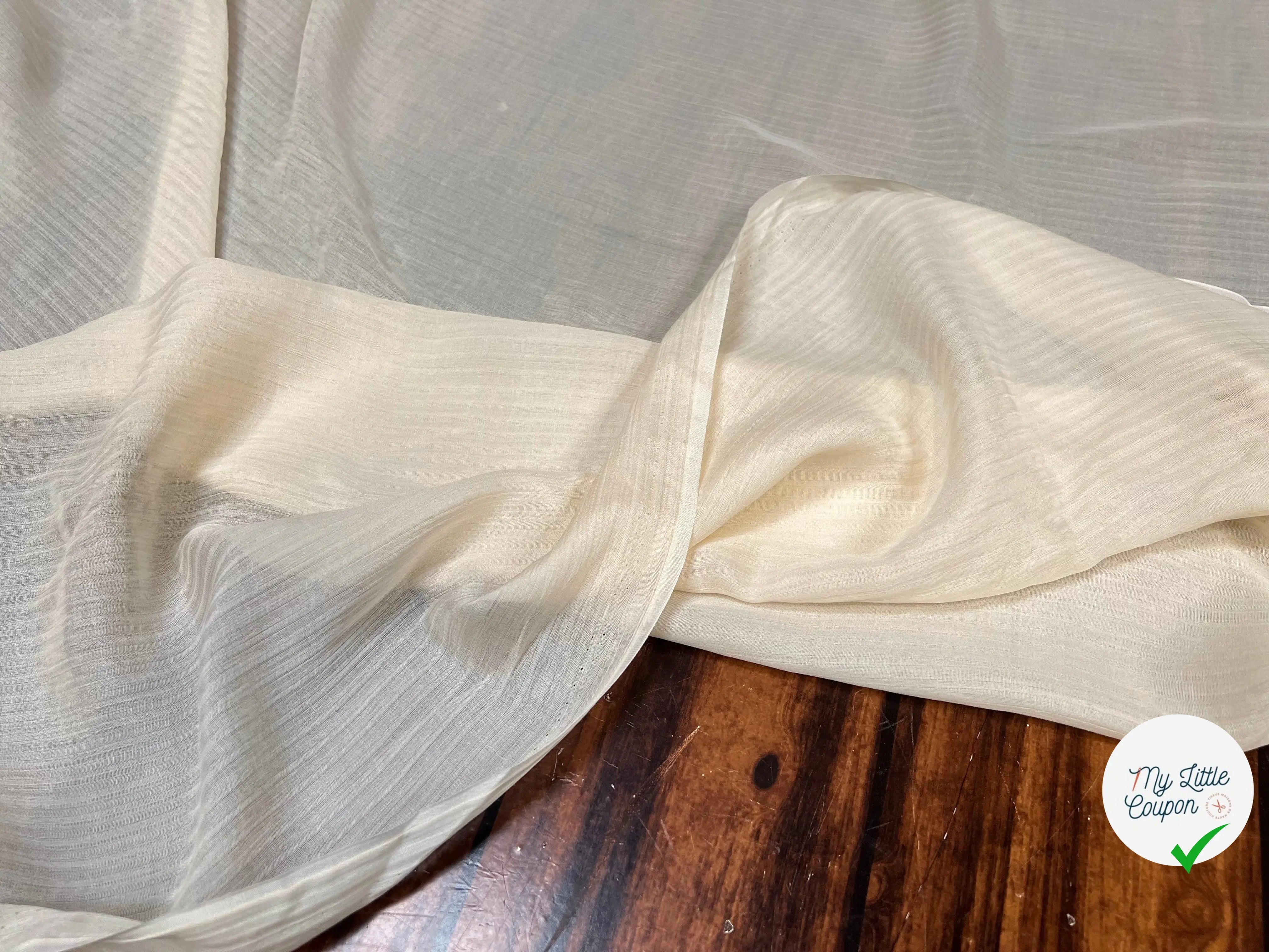 MOUSSELINE CRÈME RAYURES - My Little Coupon