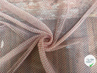 MOUSSELINE DE SOIE 100% SOIE MOTIFS FLEURS PRINTEMPS BLANC - My Little Coupon