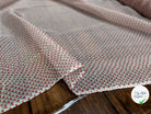 MOUSSELINE DE SOIE 100% SOIE MOTIFS FLEURS PRINTEMPS BLANC - My Little Coupon