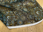 MOUSSELINE DE SOIE IMPRIMÉE FLORALES BLEUS - My Little Coupon