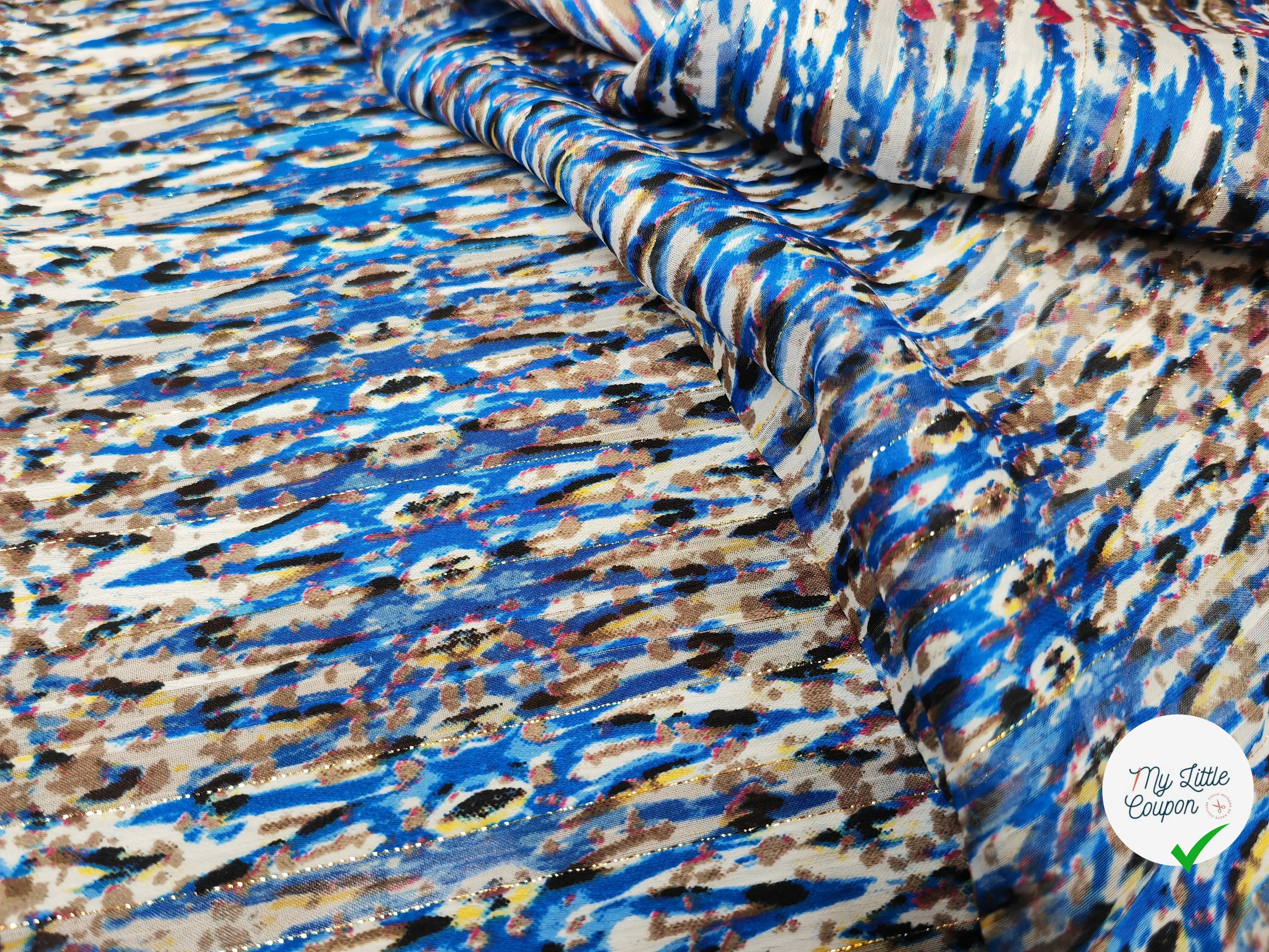 MOUSSELINE ESPRIT SAVANA BLEU - My Little Coupon