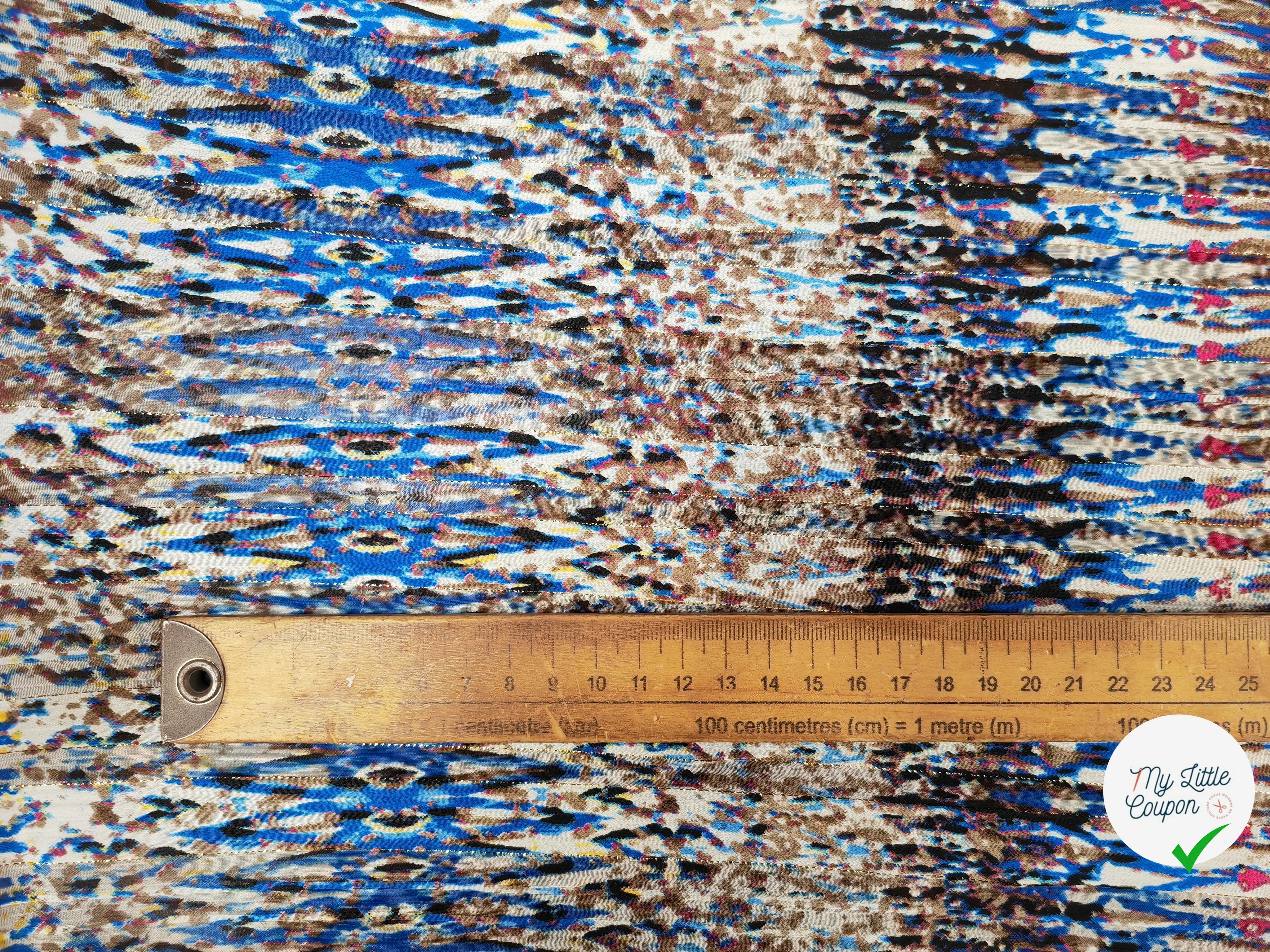 MOUSSELINE ESPRIT SAVANA BLEU - My Little Coupon