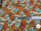 MOUSSELINE FIL MÉTAL IMPRIMÉ JOLIES FLEURS MULICOLORES CHIC - My Little Coupon