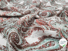 MOUSSELINE OSLOW MOTIF BANDANA ROUGE & VERT - My Little Coupon