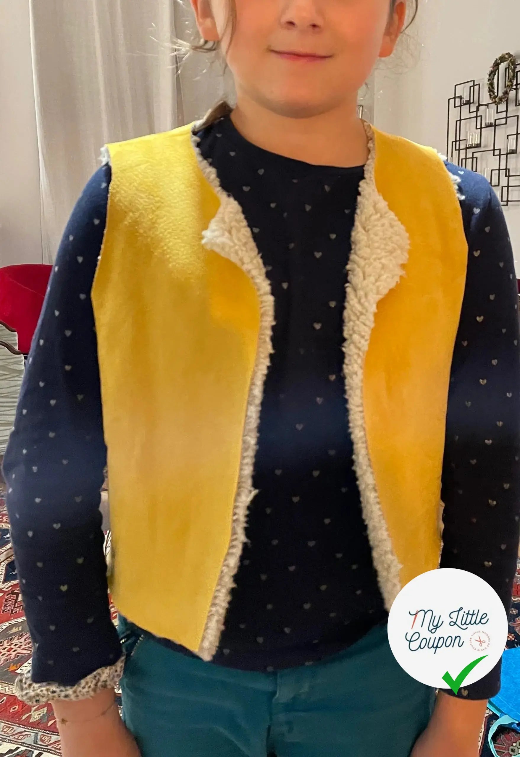 Marcel, patron de couture de gilet de berger - L'Enfant Roi - My Little Coupon