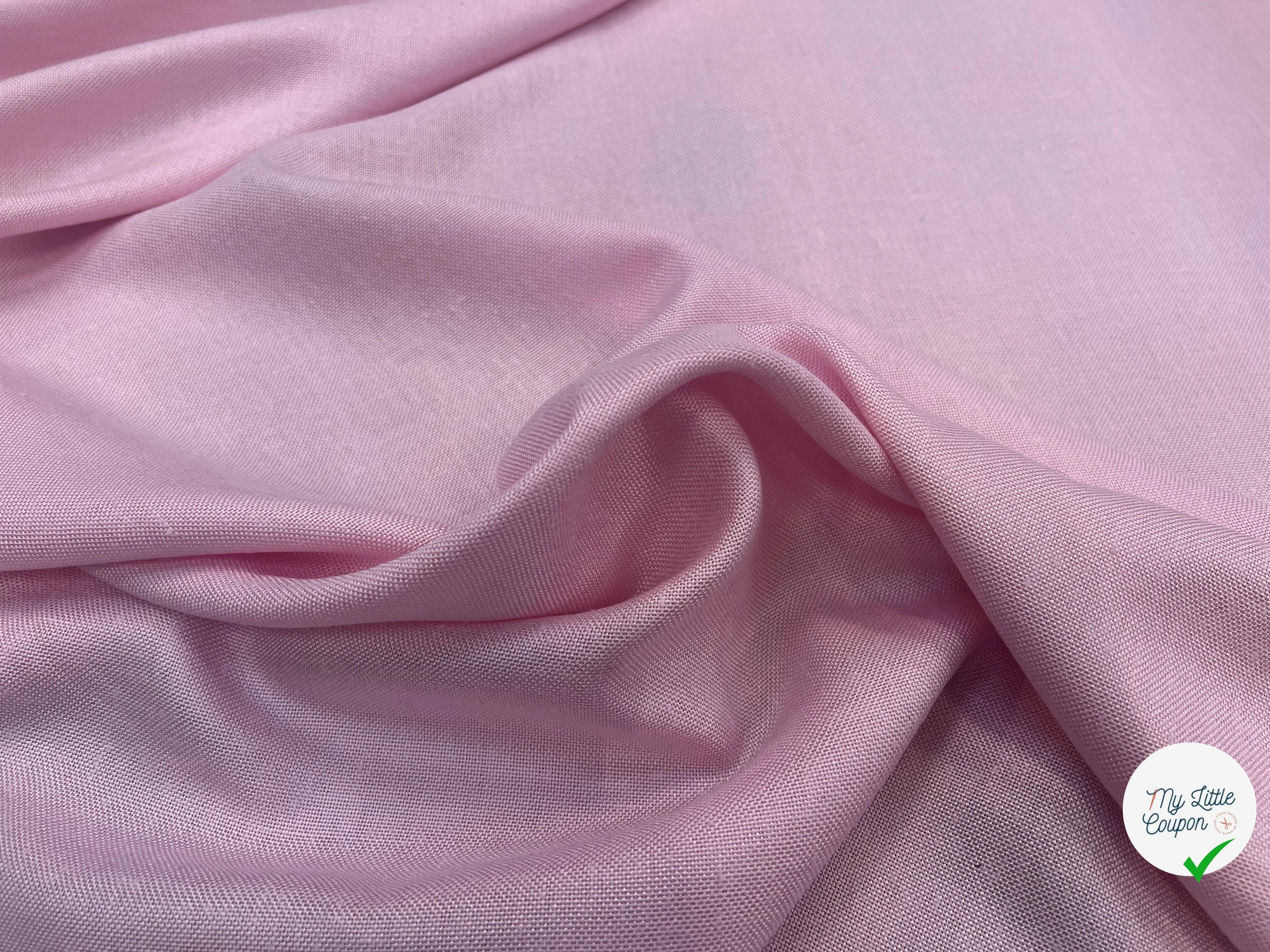 NATTE VISCOSE CANEVAS PLAGE DE SABLE ROSE - My Little Coupon