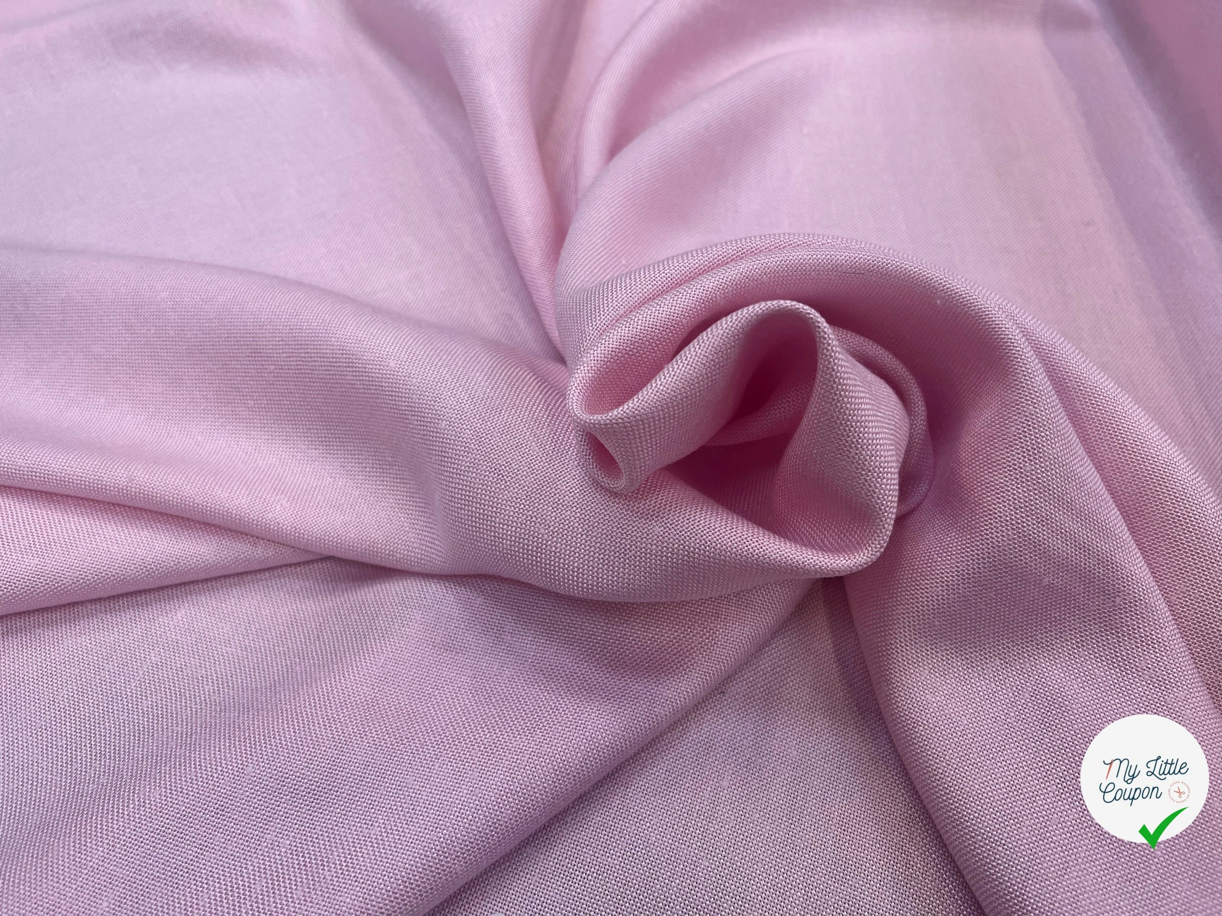 NATTE VISCOSE CANEVAS PLAGE DE SABLE ROSE - My Little Coupon
