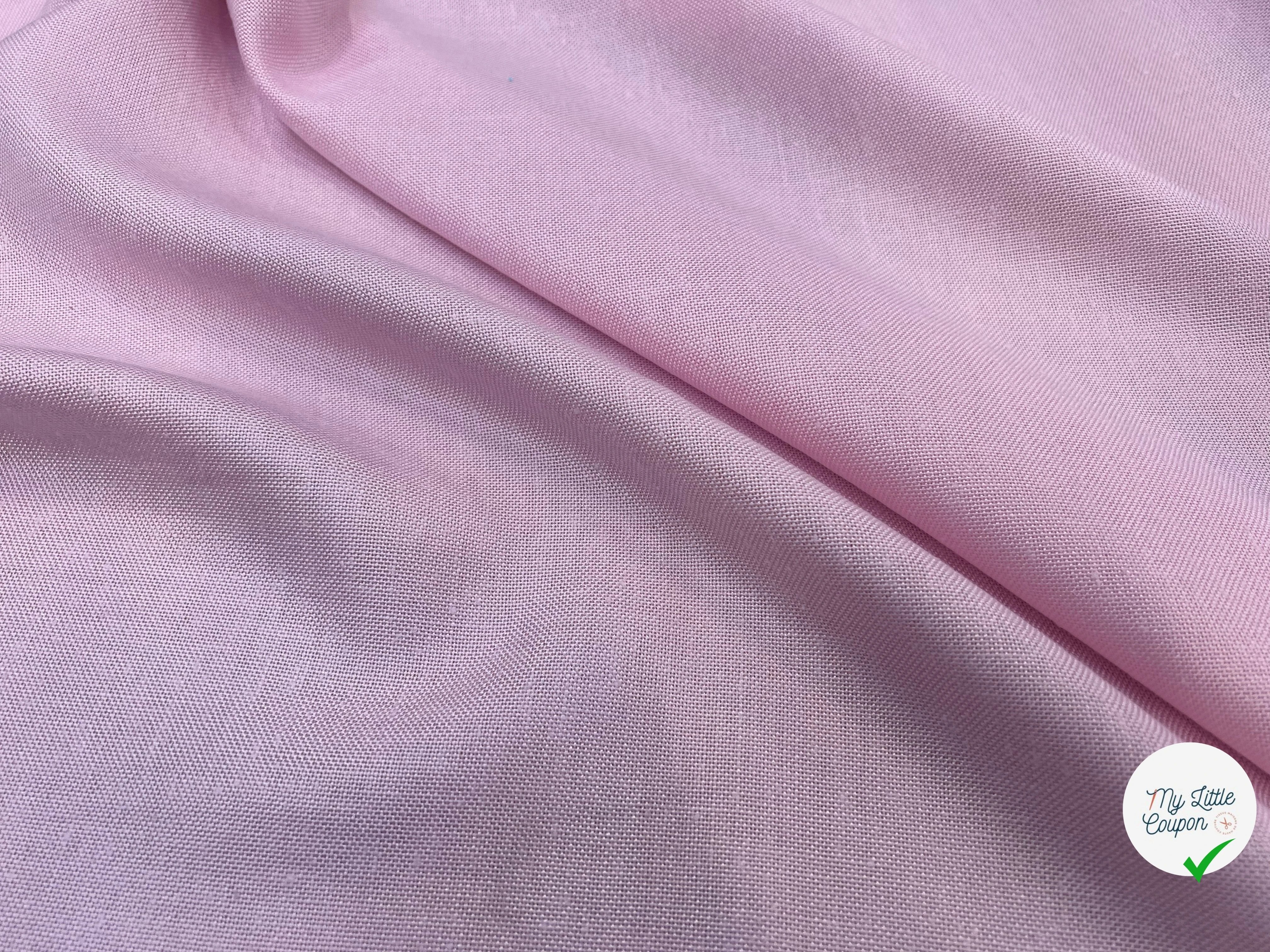 NATTE VISCOSE CANEVAS PLAGE DE SABLE ROSE - My Little Coupon