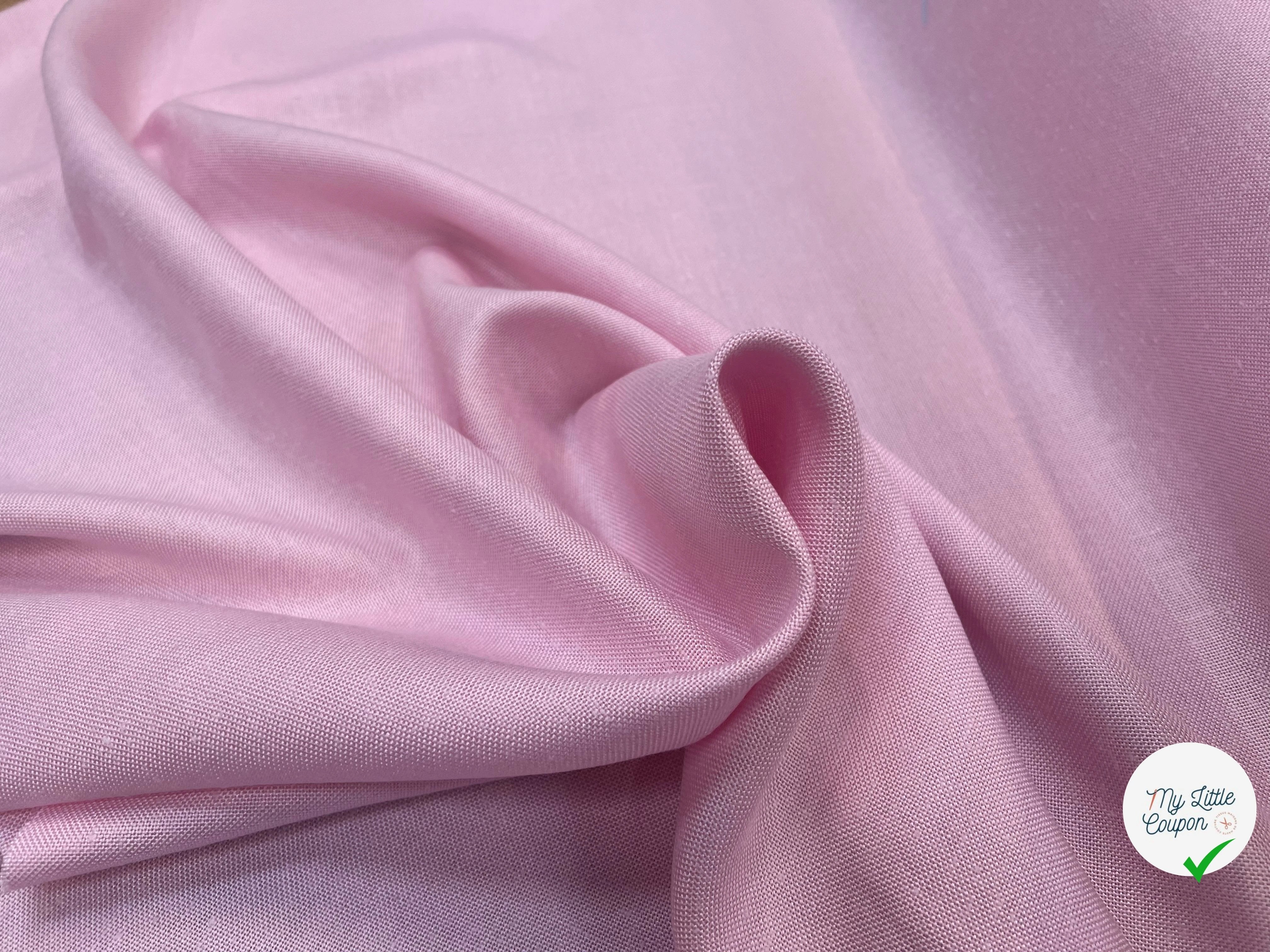 NATTE VISCOSE CANEVAS PLAGE DE SABLE ROSE - My Little Coupon