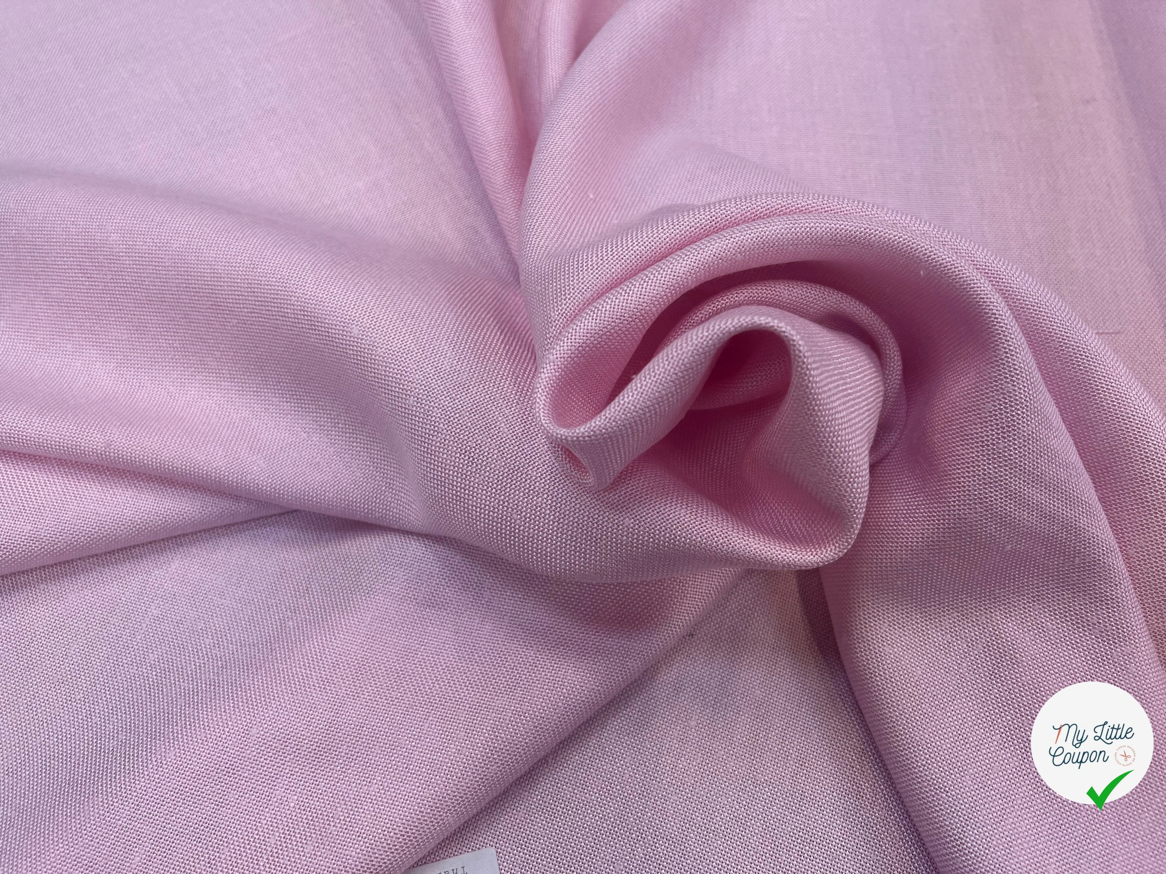 NATTE VISCOSE CANEVAS PLAGE DE SABLE ROSE - My Little Coupon