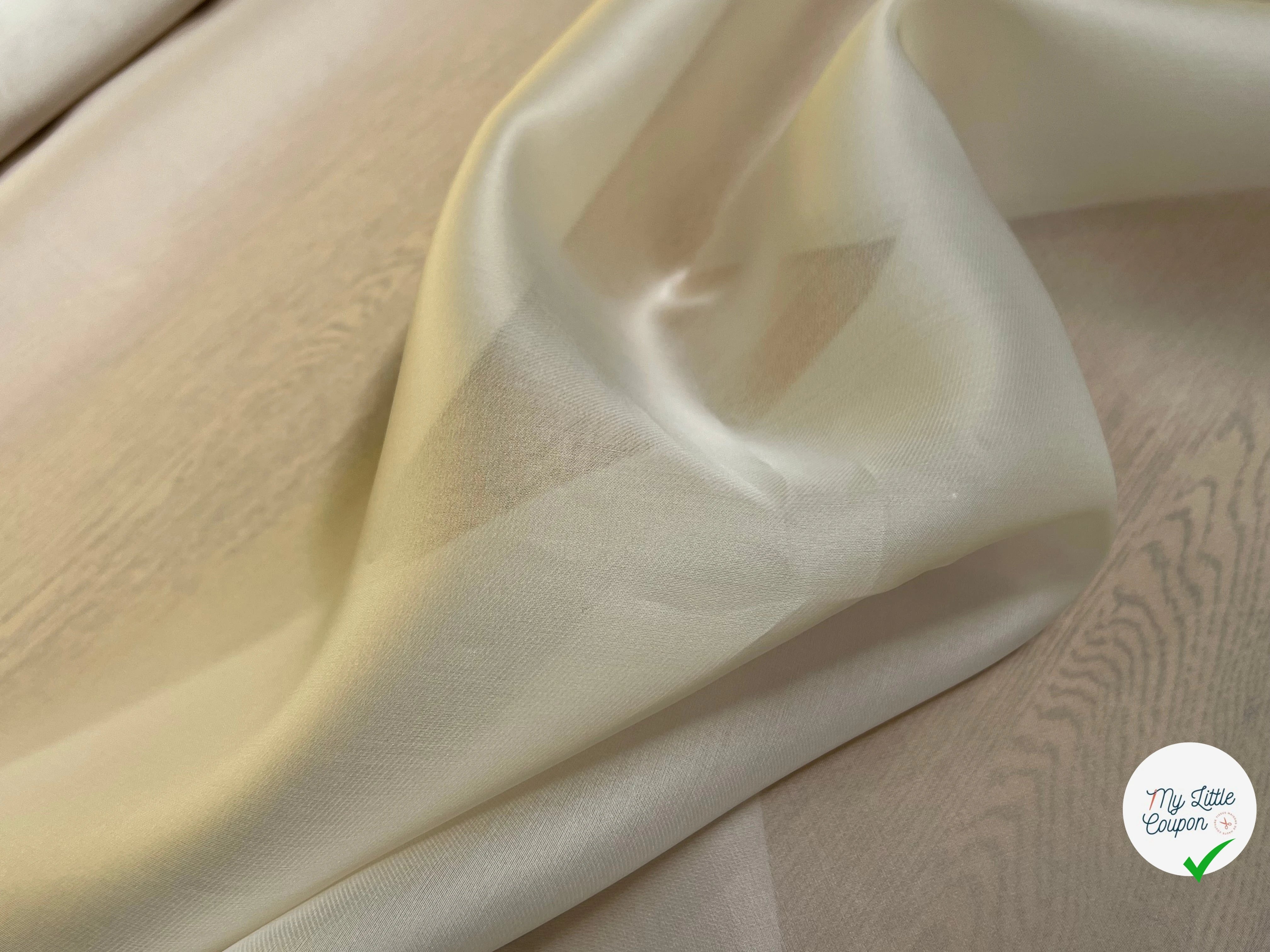 ORGANZA DE SOIE BEIGE CLAIR - My Little Coupon