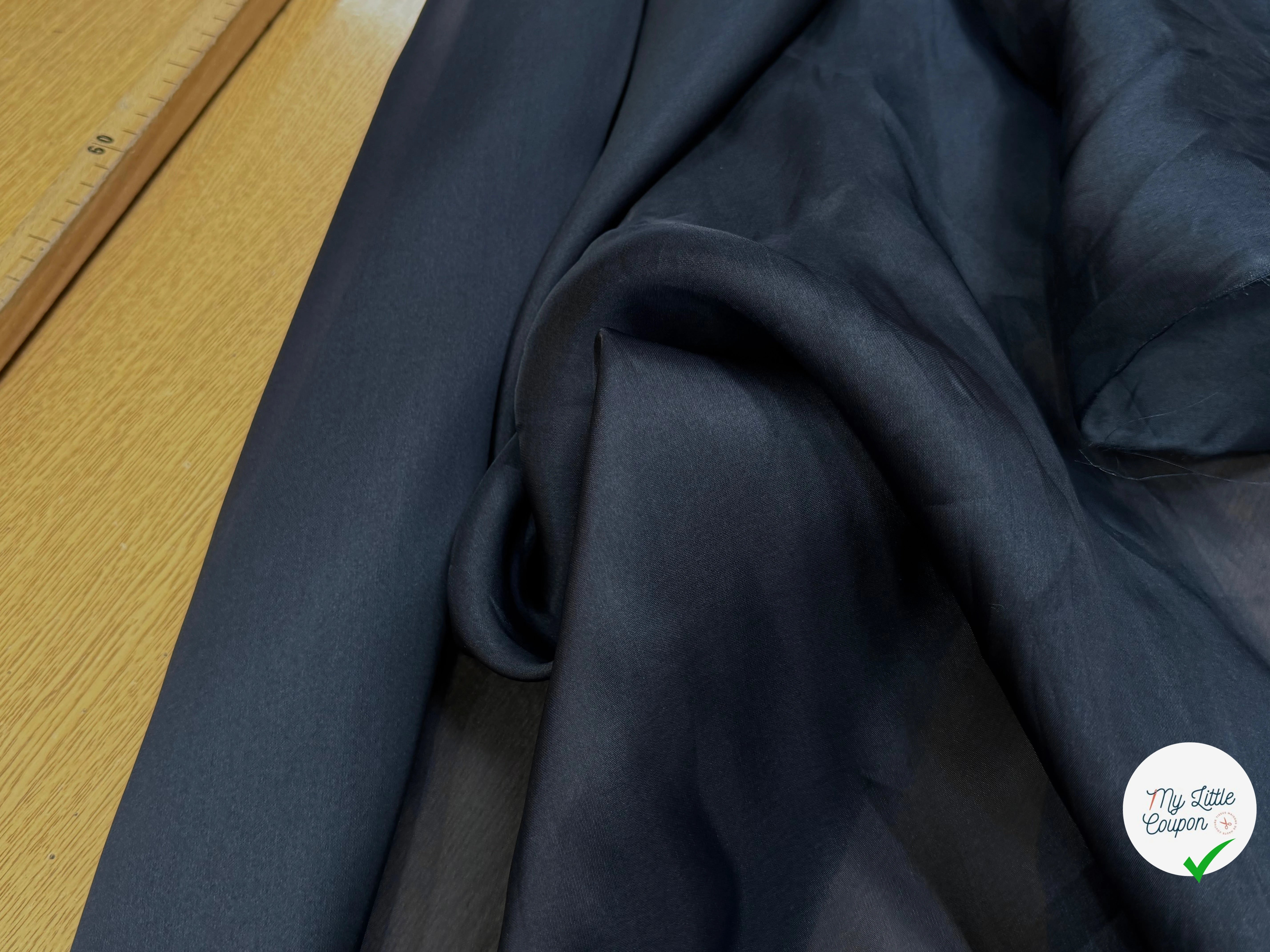ORGANZA DE SOIE BLEU MARINE 80 - My Little Coupon