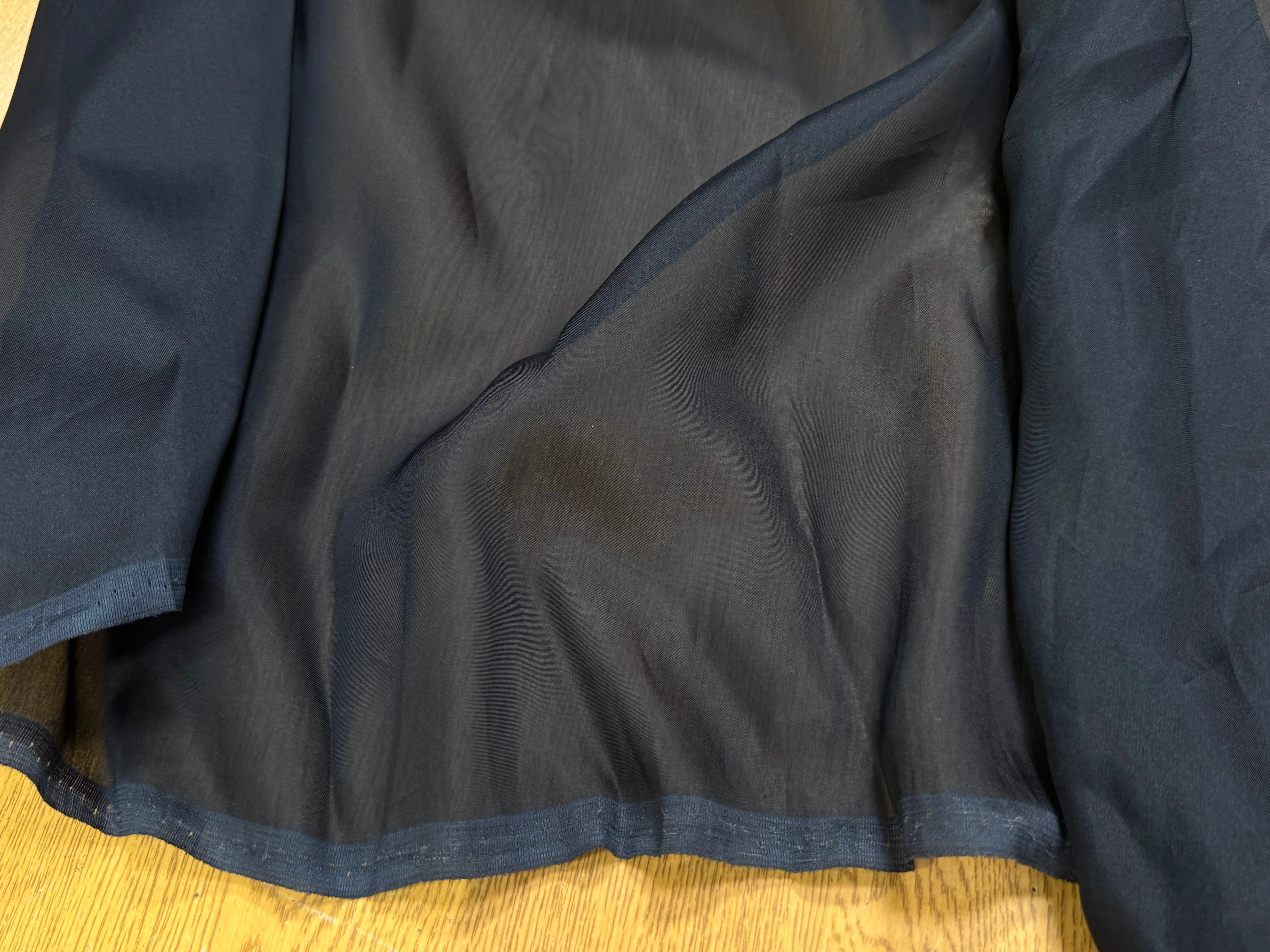 ORGANZA DE SOIE BLEU MARINE 80 - My Little Coupon