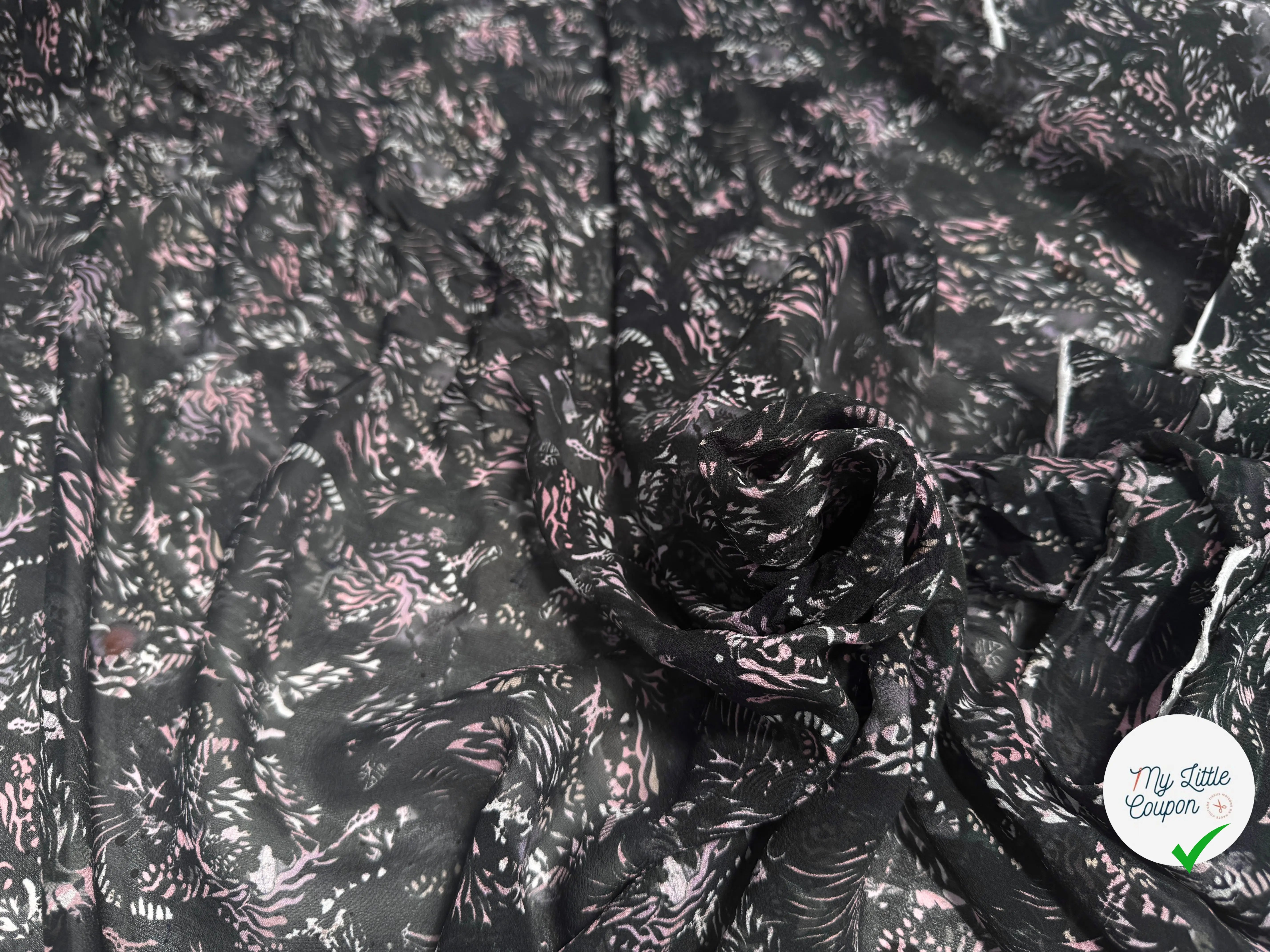 ORGANZA DE SOIE ROSACES WILDNIGHT - My Little Coupon