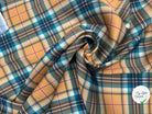 ORGANZA IMPRIMÉ TARTAN MULTICOLORE - My Little Coupon - tissu - coudre