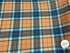 ORGANZA IMPRIMÉ TARTAN MULTICOLORE - My Little Coupon - tissu - coudre