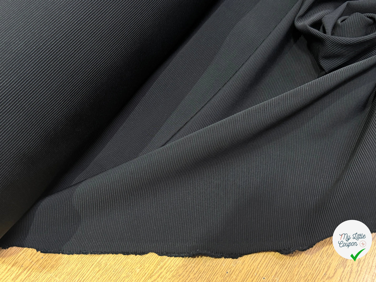 OTTOMAN 100% VISCOSE NOIR PARFAITE TENUE - My Little Coupon