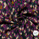 Ottoman de viscose abstrait pourpre