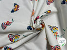 OTTOMAN STRETCH COTON CRÈME PAPILLONS - My Little Coupon