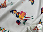 OTTOMAN STRETCH COTON CRÈME PAPILLONS - My Little Coupon