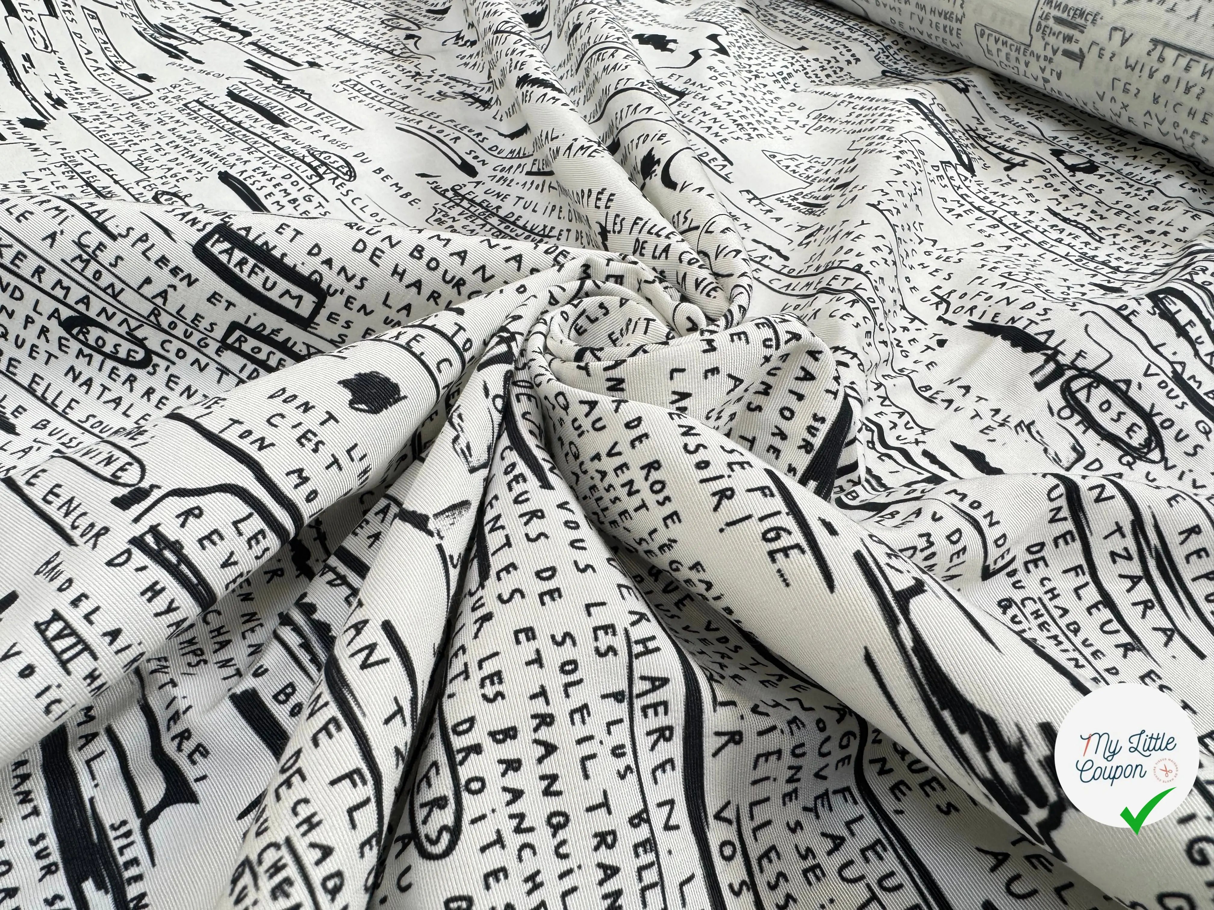 OTTOMAN VISCOSE MOT D'AMOUR - My Little Coupon