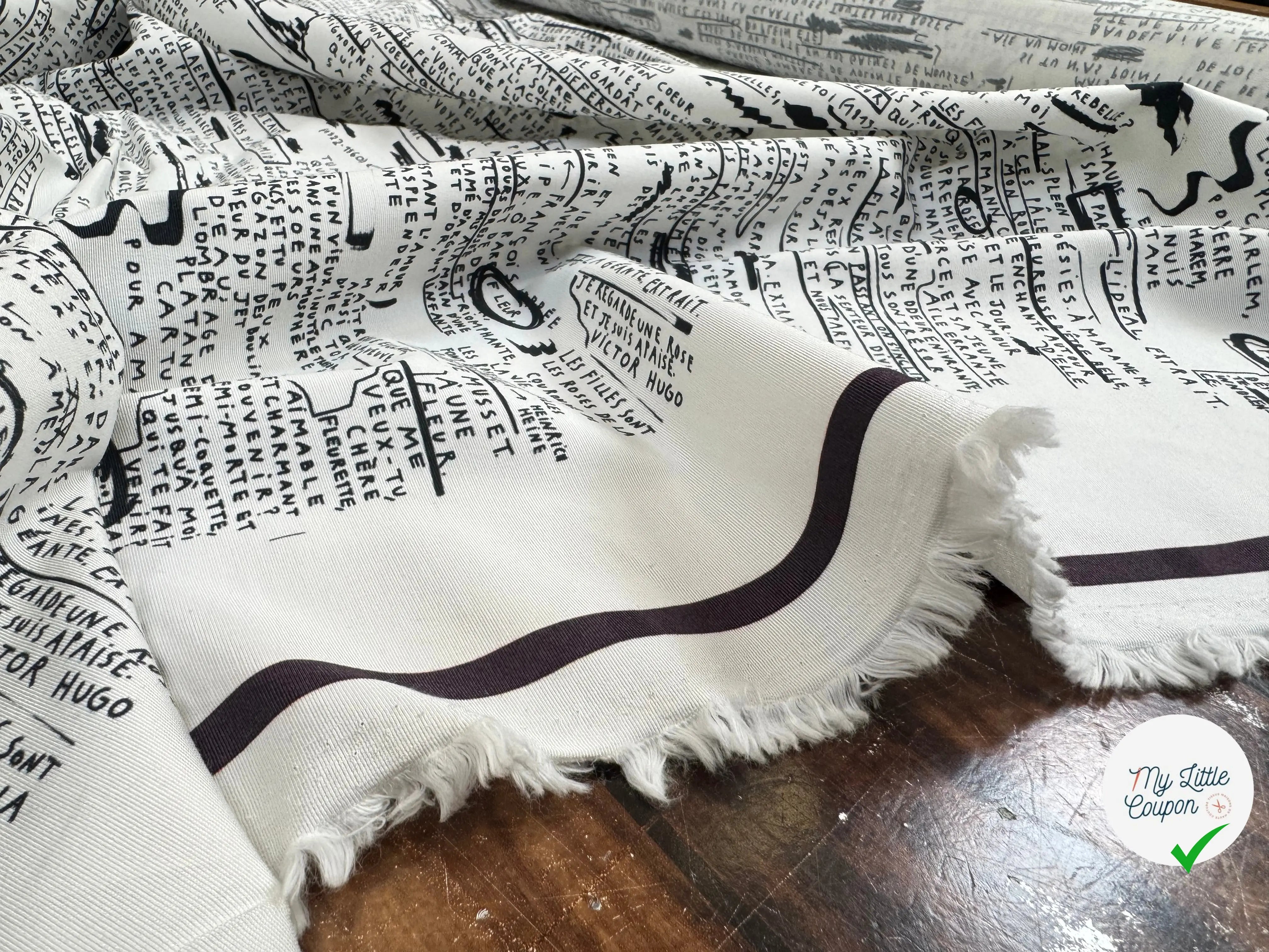 OTTOMAN VISCOSE MOT D'AMOUR - My Little Coupon