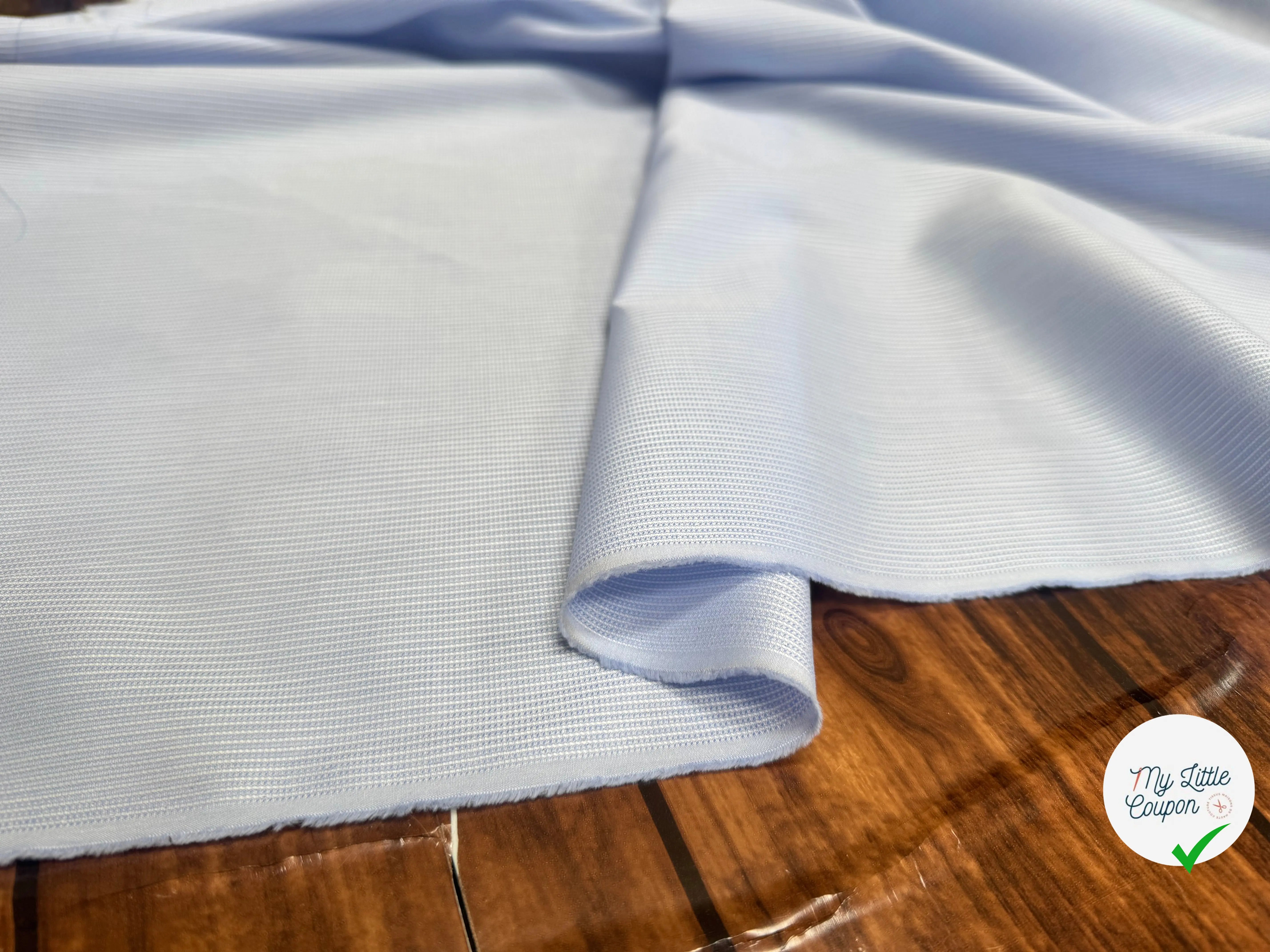 OXFORD 100% COTON AVEC MOTIFS CRAVATE BLEU ET BLANC - My Little Coupon