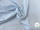 OXFORD COTON BLEU CIEL À RAYURES JAUNE PASTEL - My Little Coupon