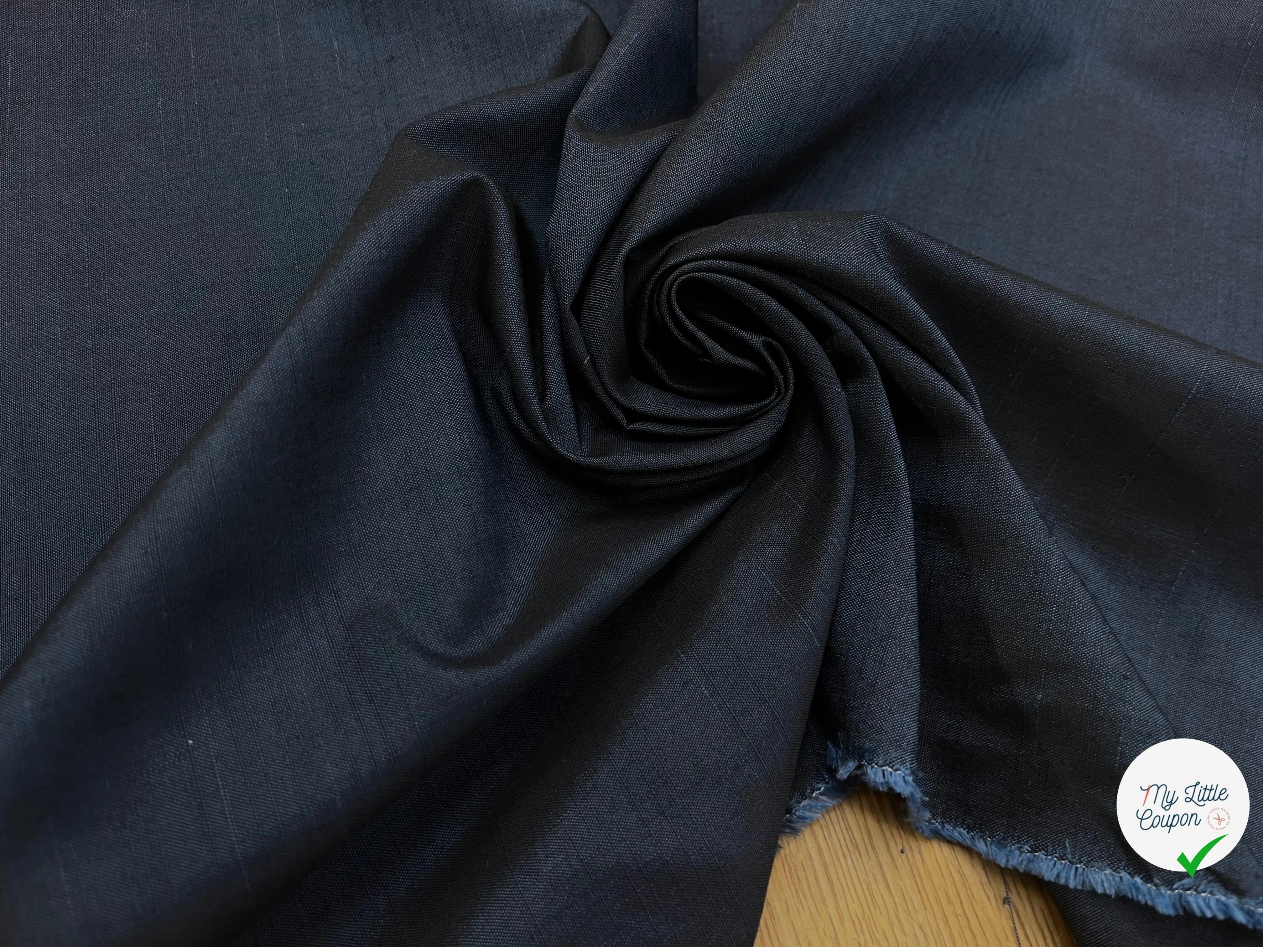 OXFORD COTON BLEU GRIS MOIRE - My Little Coupon