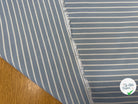 OXFORD DE COTON BLEU CIEL À RAYURES BLANCHES - My Little Coupon