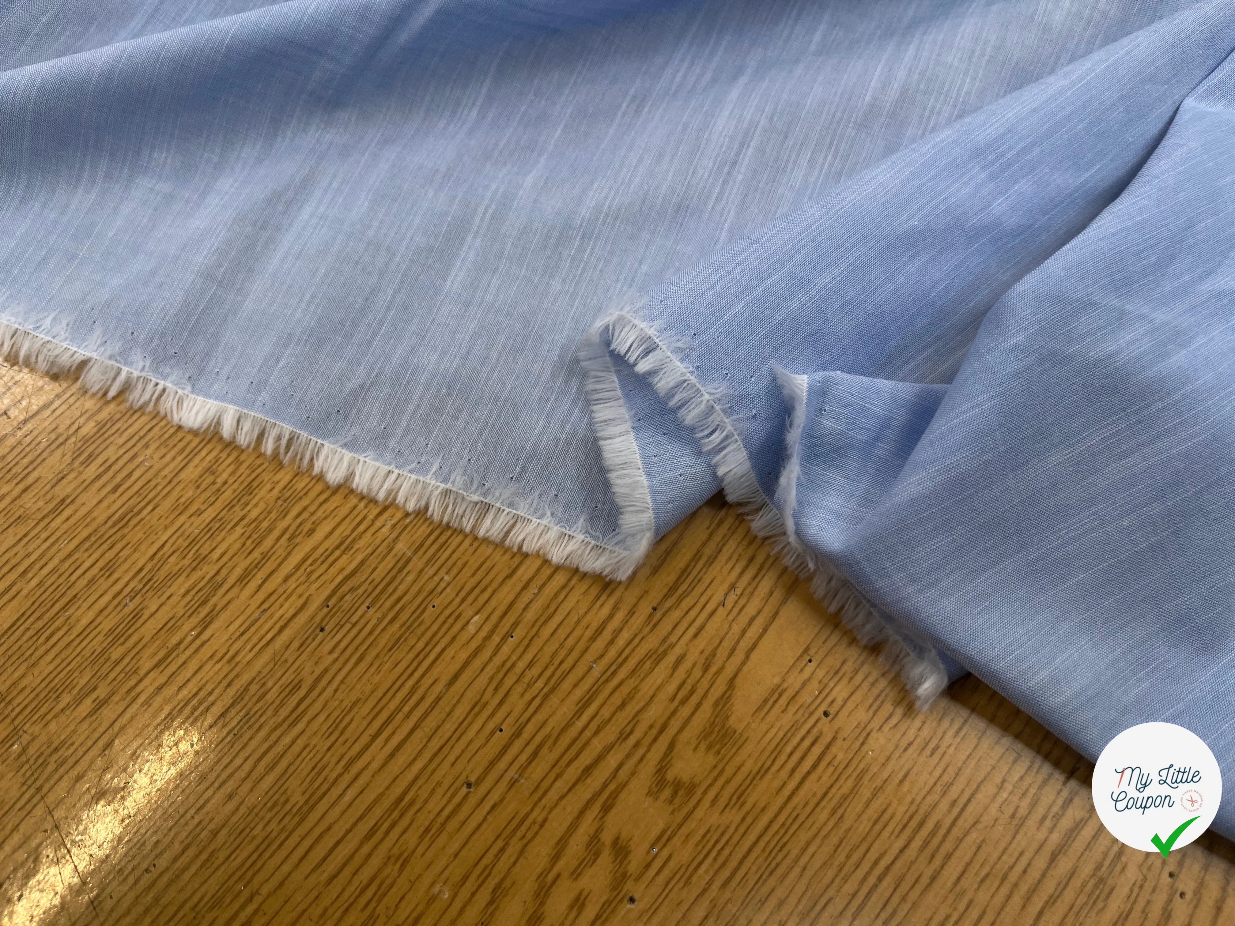OXFORD DE COTON TRÈS FIN BLEU 150CM - My Little Coupon