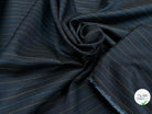 OXFORD DRU VISCOSE BLEU GRISÉ À RAURES BLEU&JAUNE - My Little Coupon