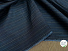 OXFORD DRU VISCOSE BLEU GRISÉ À RAURES BLEU&JAUNE - My Little Coupon