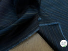 OXFORD DRU VISCOSE BLEU GRISÉ À RAURES BLEU&JAUNE - My Little Coupon