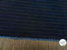 OXFORD DRU VISCOSE BLEU GRISÉ À RAURES BLEU&JAUNE - My Little Coupon