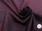 OXFORD DRU VISCOSE ROUGE WINE À RAYURES BLEU&JAUNE - My Little Coupon
