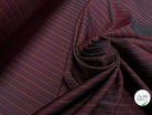 OXFORD DRU VISCOSE ROUGE WINE À RAYURES BLEU&JAUNE - My Little Coupon