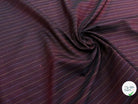 OXFORD DRU VISCOSE ROUGE WINE À RAYURES BLEU&JAUNE - My Little Coupon