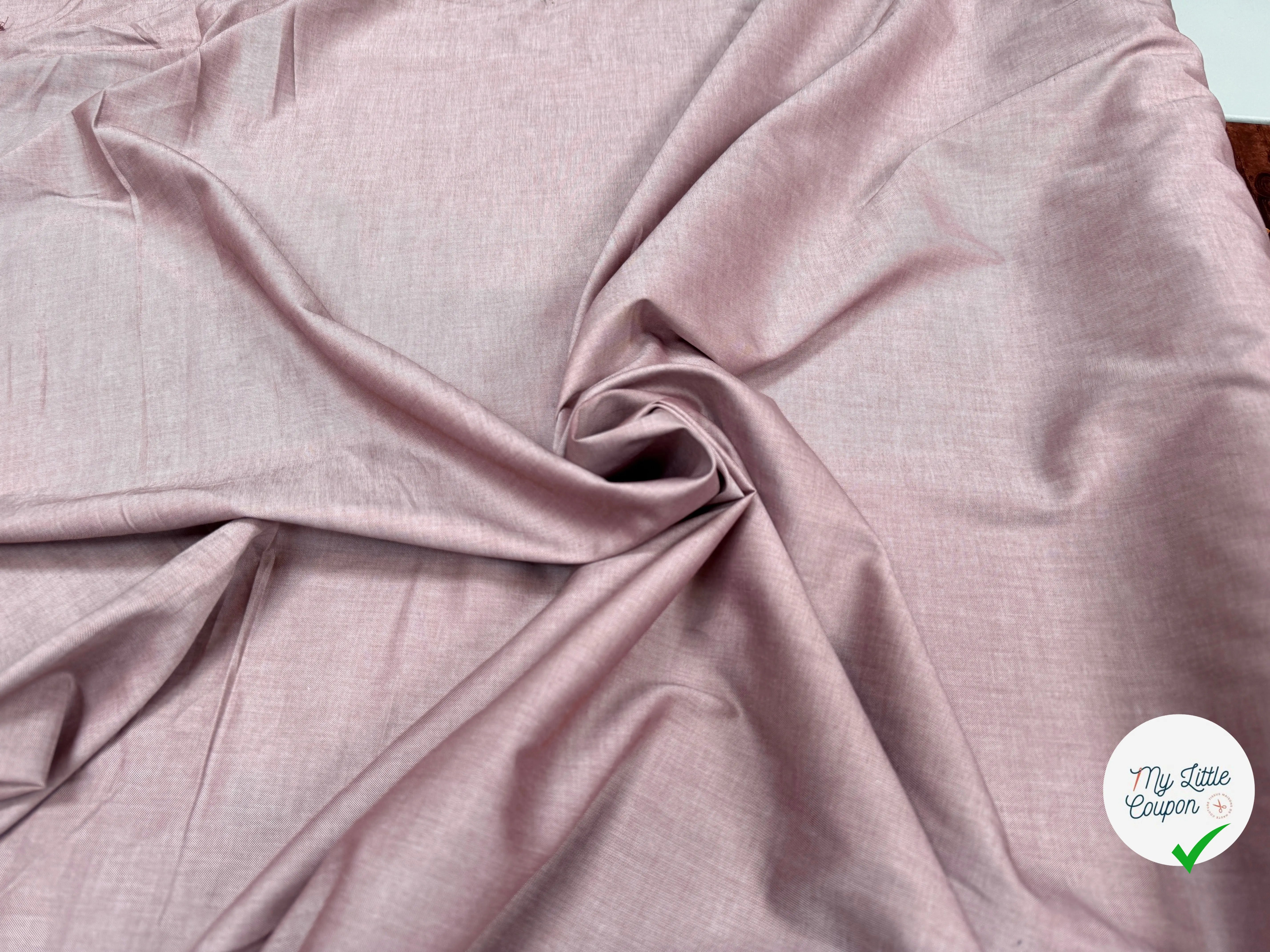 OXFORD ORIGINAL COTON ITALIE QUALITÉ SUPÉRIEUR VIEUX ROSE - My Little Coupon