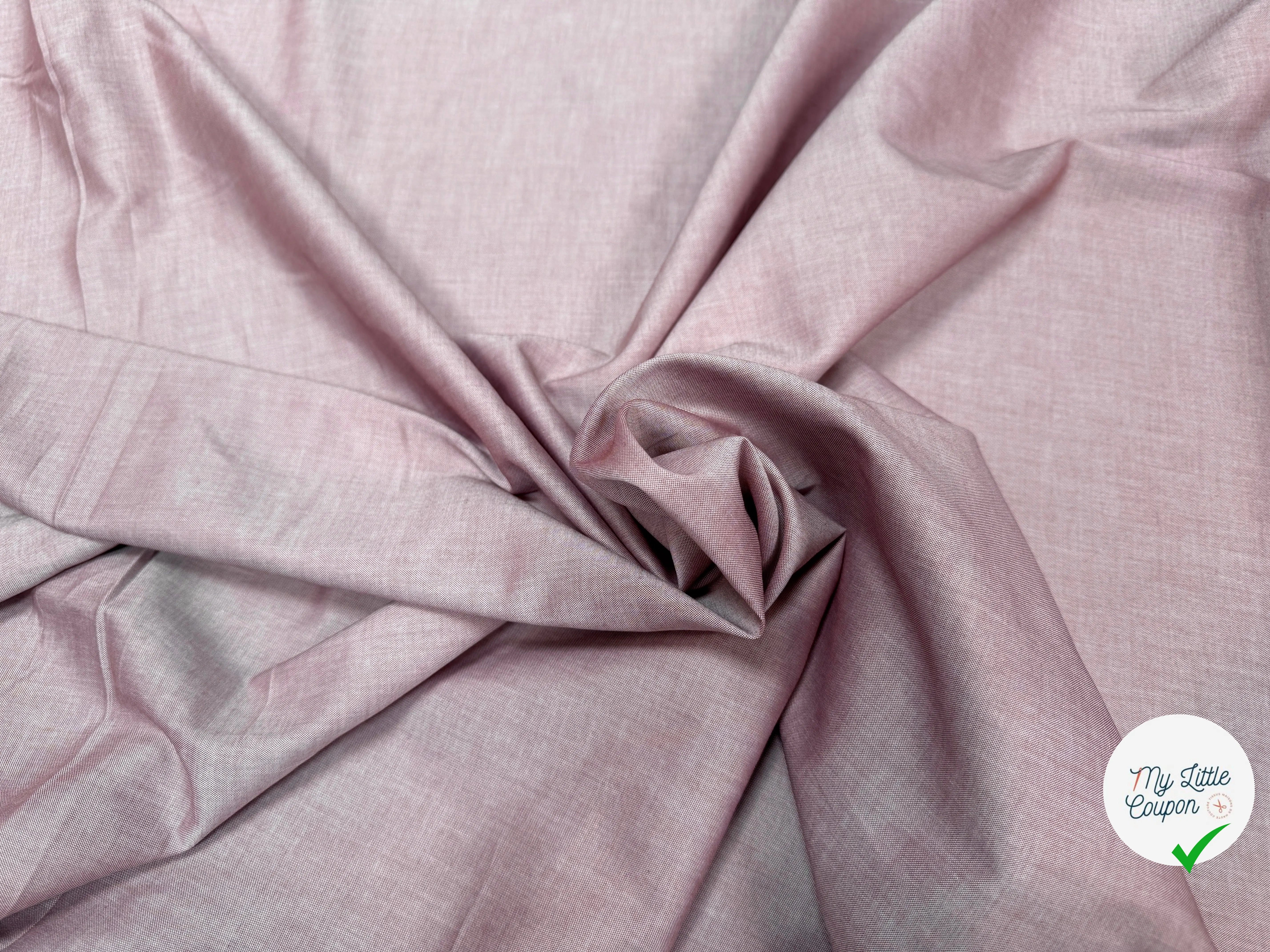 OXFORD ORIGINAL COTON ITALIE QUALITÉ SUPÉRIEUR VIEUX ROSE - My Little Coupon