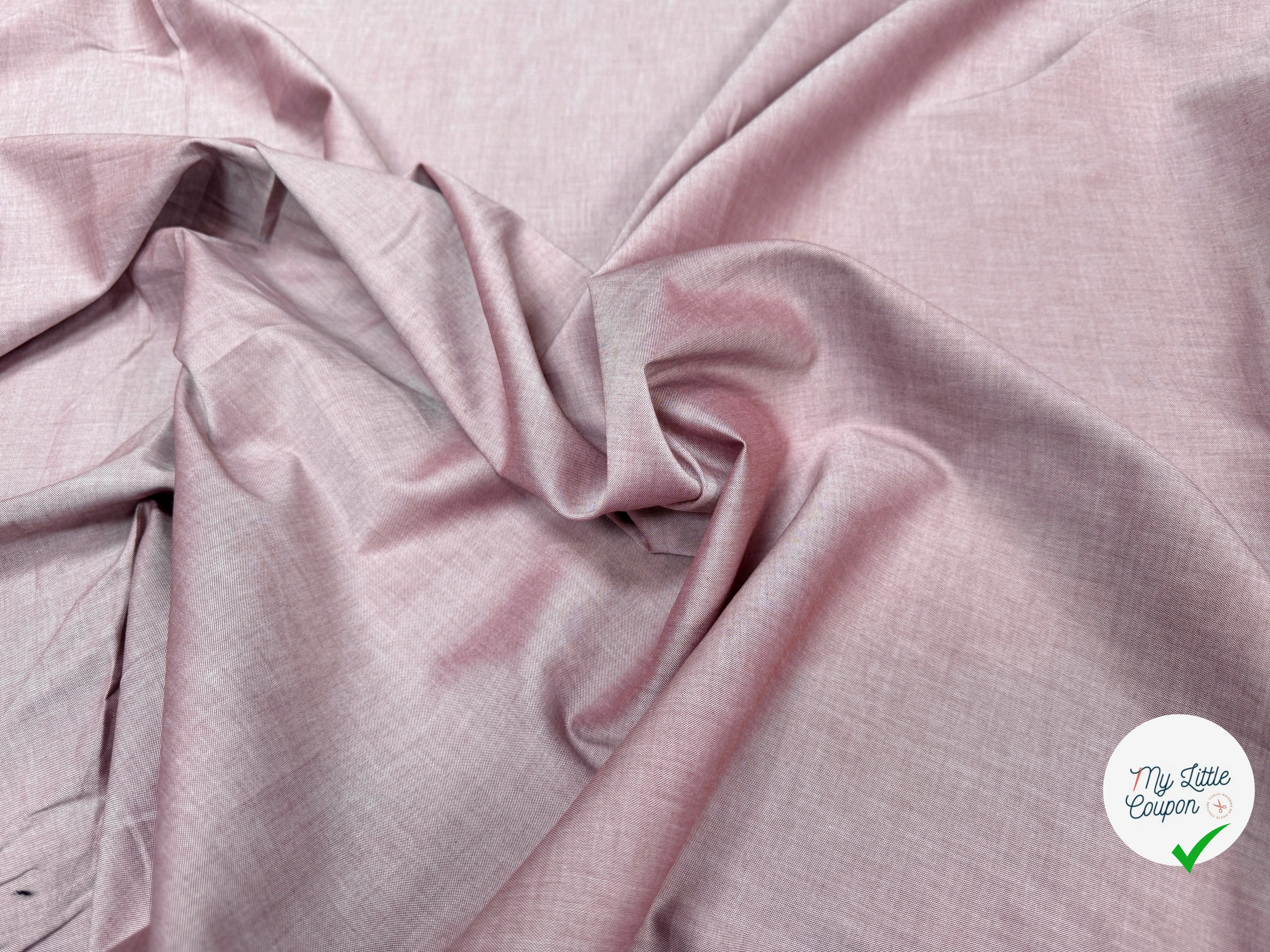 OXFORD ORIGINAL COTON ITALIE QUALITÉ SUPÉRIEUR VIEUX ROSE - My Little Coupon