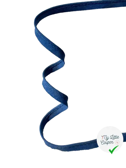 PASSEPOIL BLEU PERSAN COTON 8MM - My Little Coupon