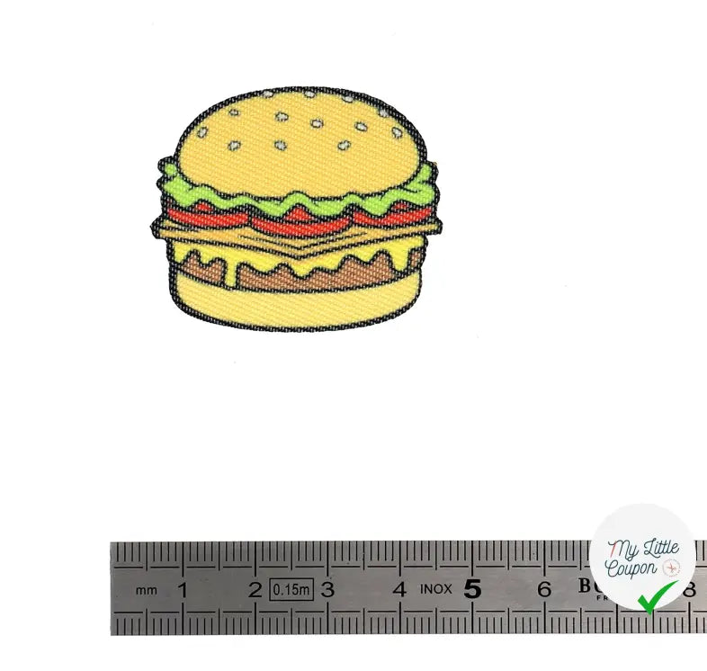PATCH THERMOCOLLANT MINIPATCHI - MODÈLE HAMBURGER - My Little Coupon