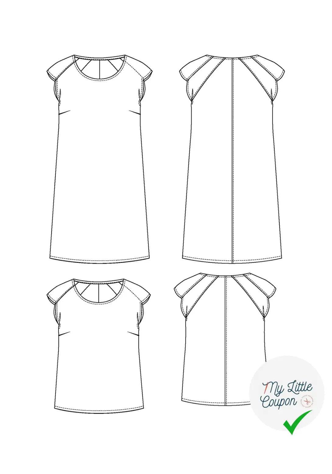 PATRON COUTURE ROBE, BLOUSE DAÏQUIRI - PATRON POCHETTE - My Little Coupon