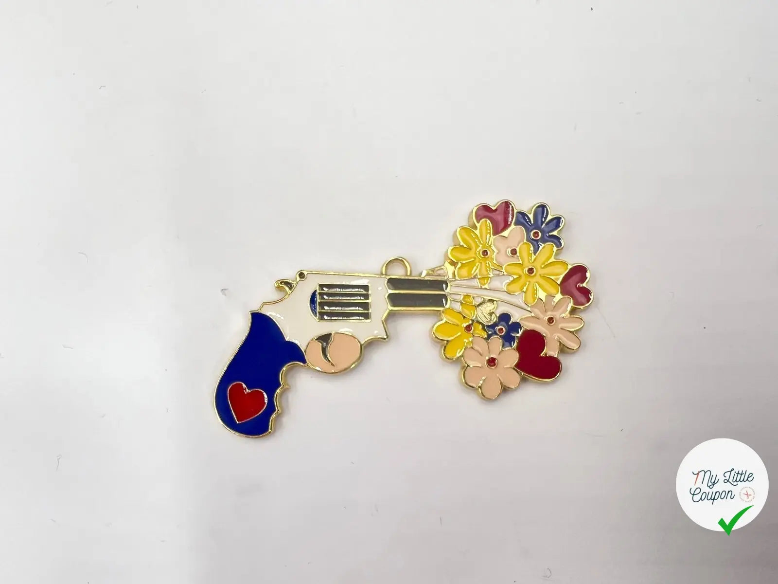 PENDENTIF ARME FLEURIE - My Little Coupon - tissu - coudre
