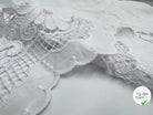 PERCALE BLANCHE À BASE REBRODÉE GUIPURE - My Little Coupon - tissu - coudre