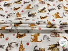 PERCALE COTON CHATS BLANC - My Little Coupon