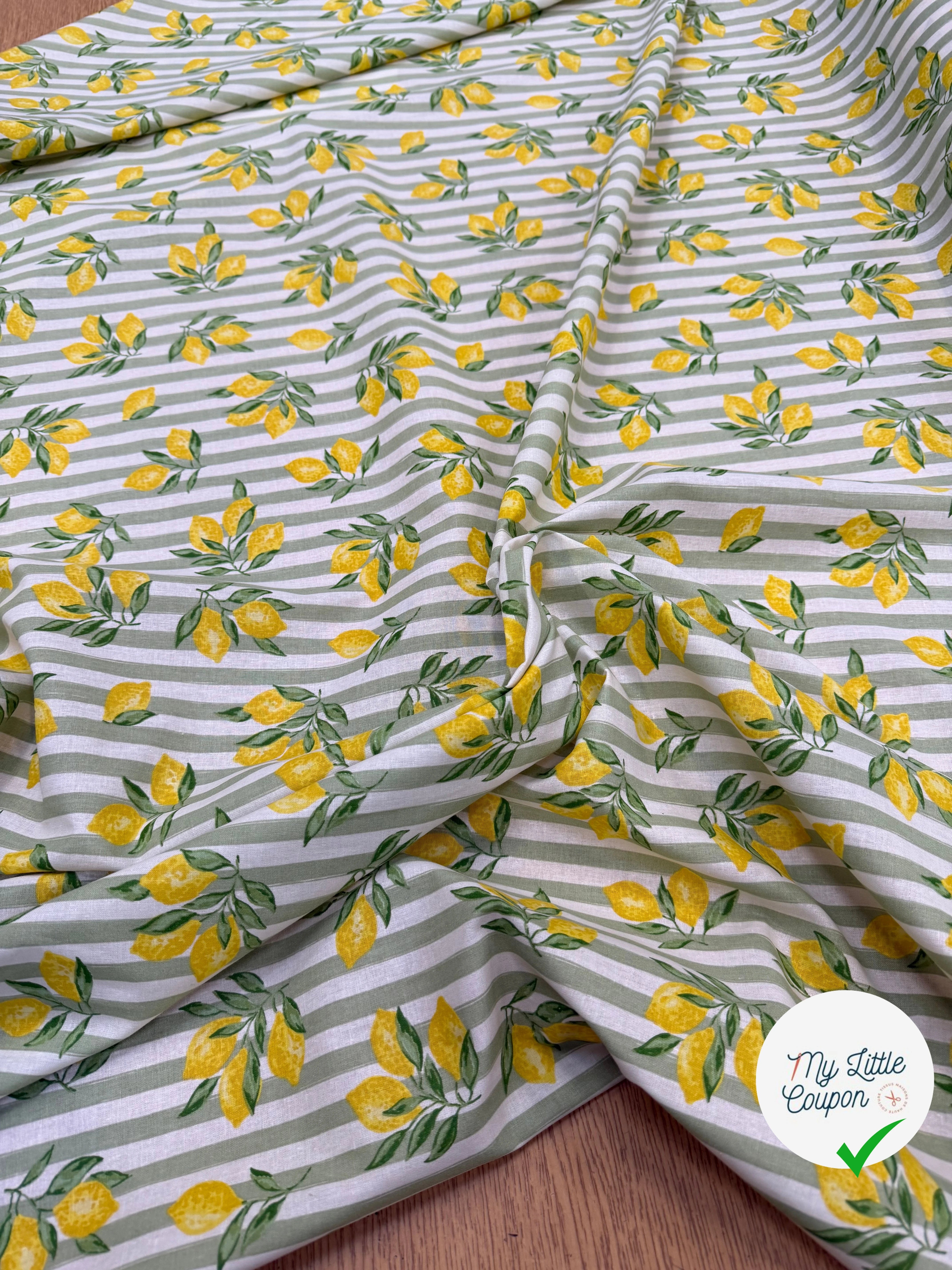 PERCALE COTON ETNA AMANDE 150 CM - My Little Coupon