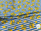 PERCALE COTON ETNA BLANC BLEU 150 CM - My Little Coupon